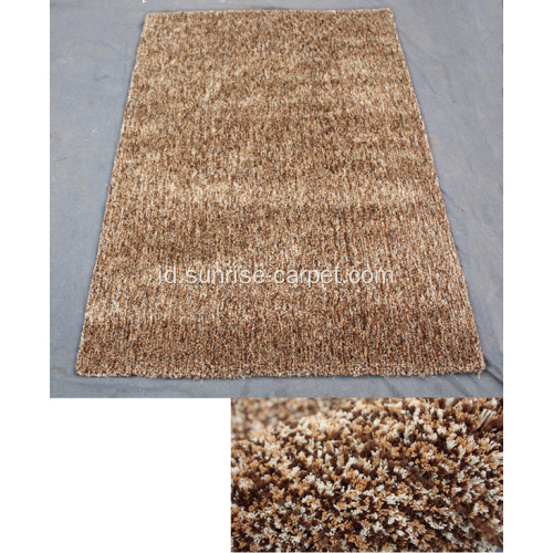 Karpet Shaggy Elastis yang Tebal